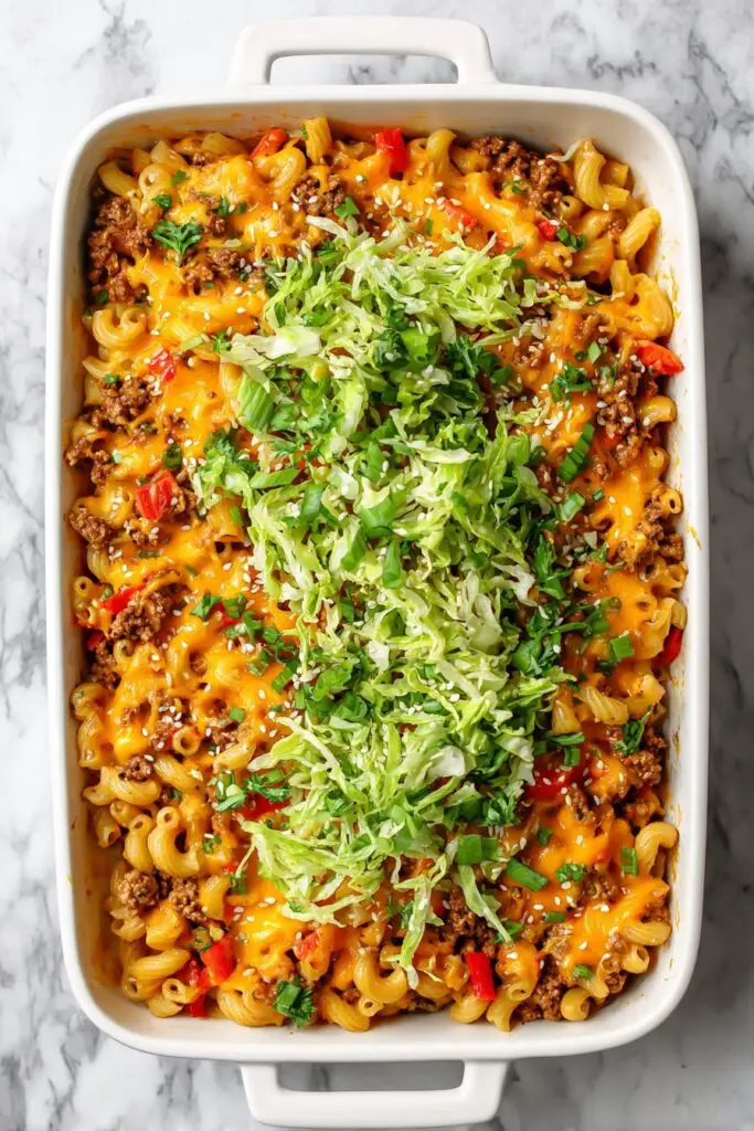 Easy Hamburger Casserole with Cheese Recipe