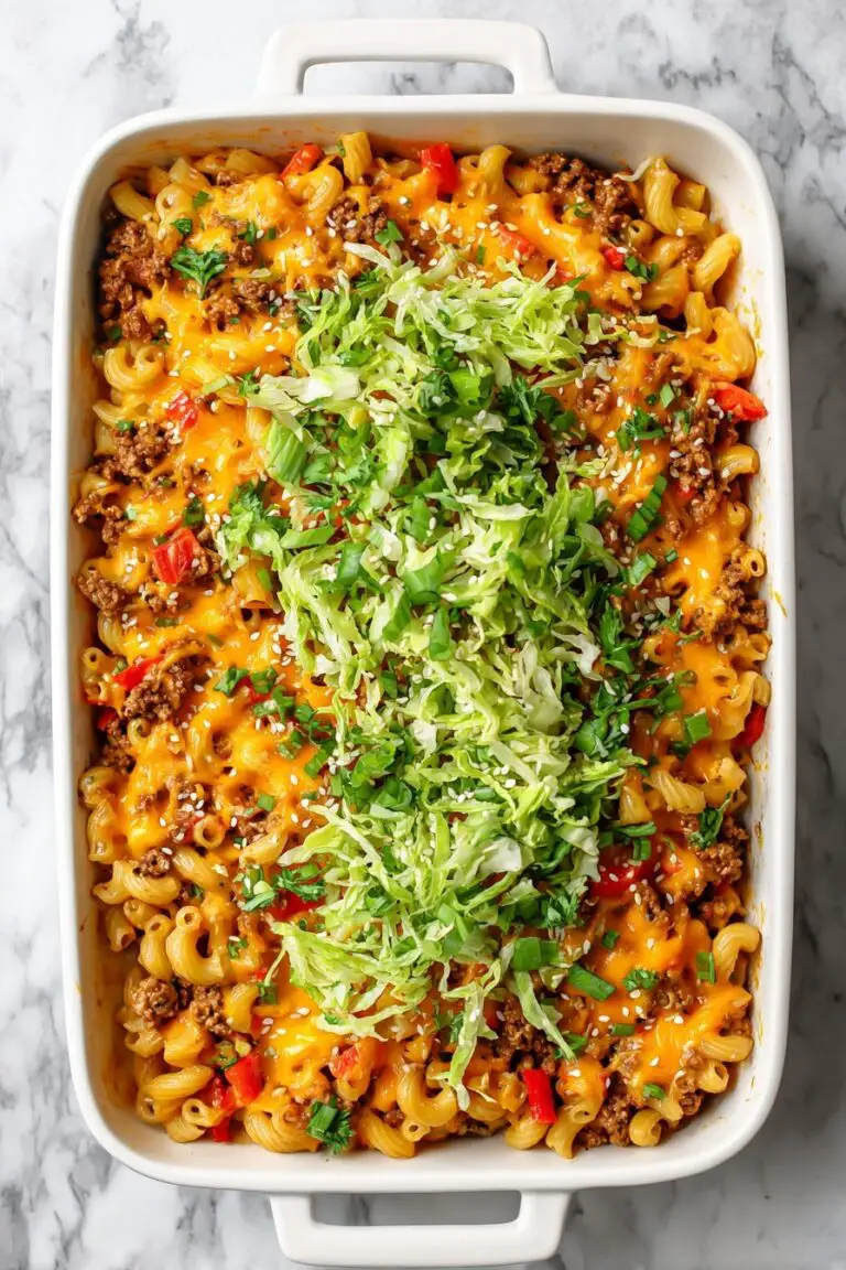 Easy Hamburger Casserole with Cheese Recipe