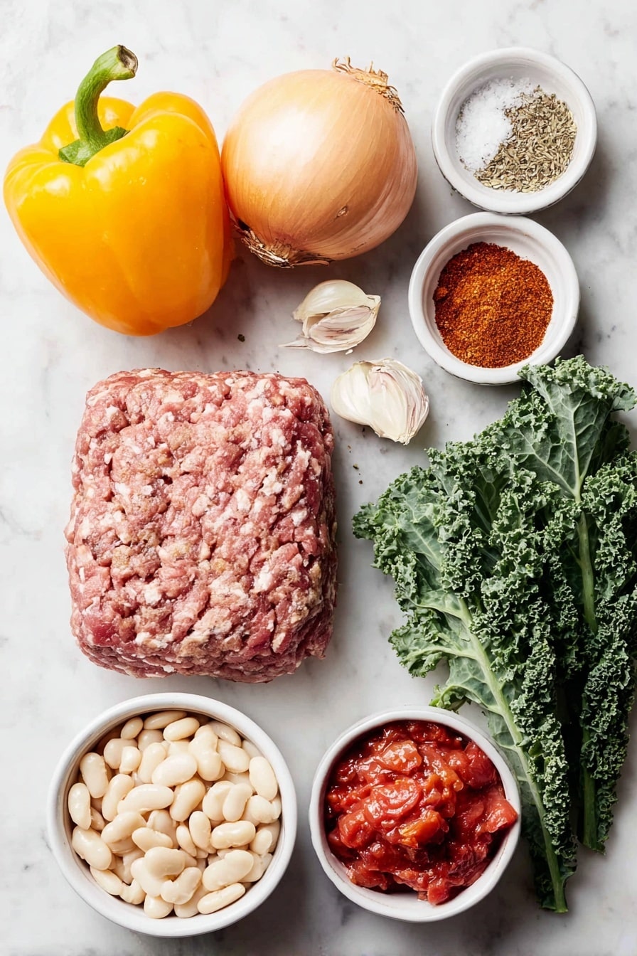 Spicy Turkey Sausage and Kale Chili Recipe - Ingredients