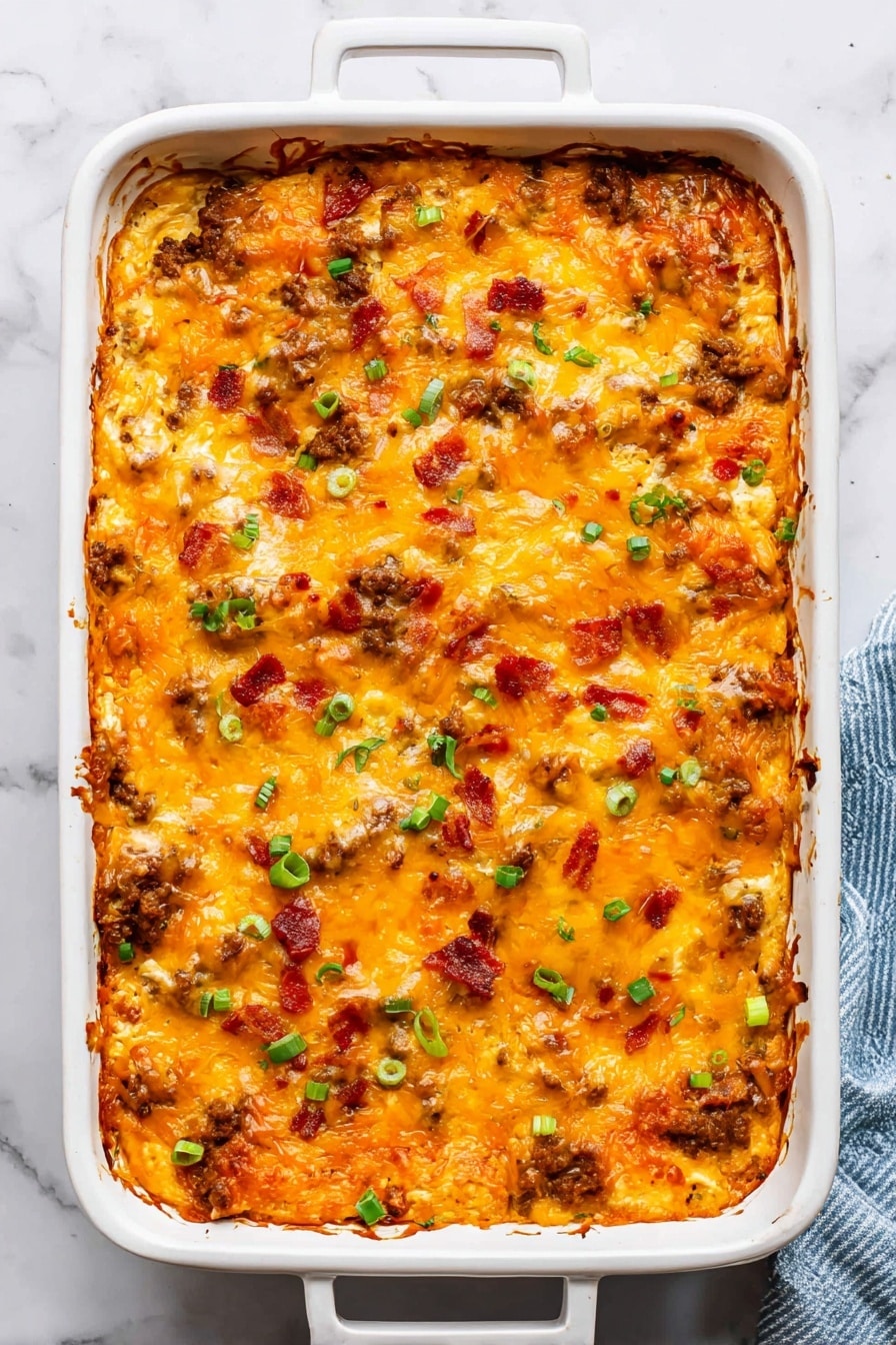 Crack Breakfast Casserole with Sausage and Hashbrowns Recipe - Recipe Step