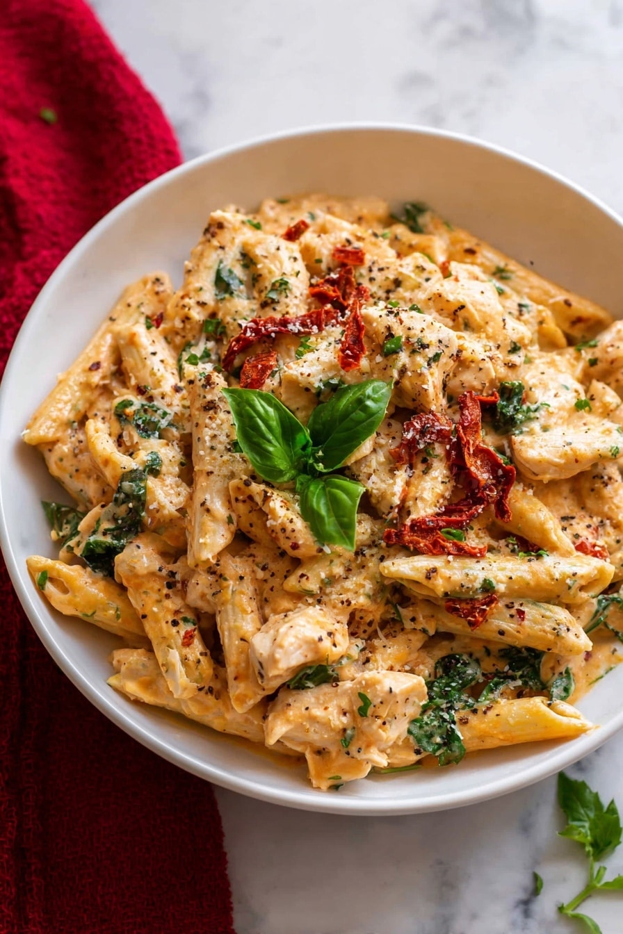 Marry Me Chicken Pasta Recipe - Serving