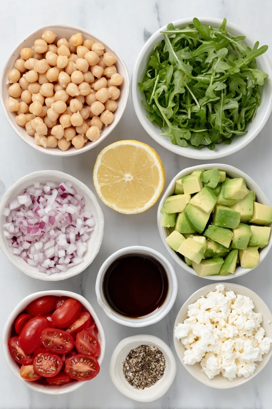 Chickpea Avocado Salad Recipe - Ingredients
