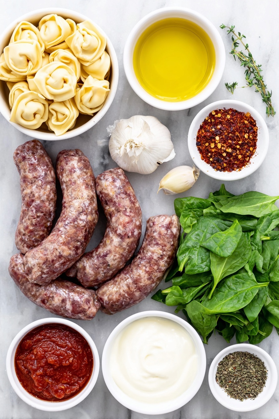 Creamy Sausage Tortellini Soup Recipe - Ingredients