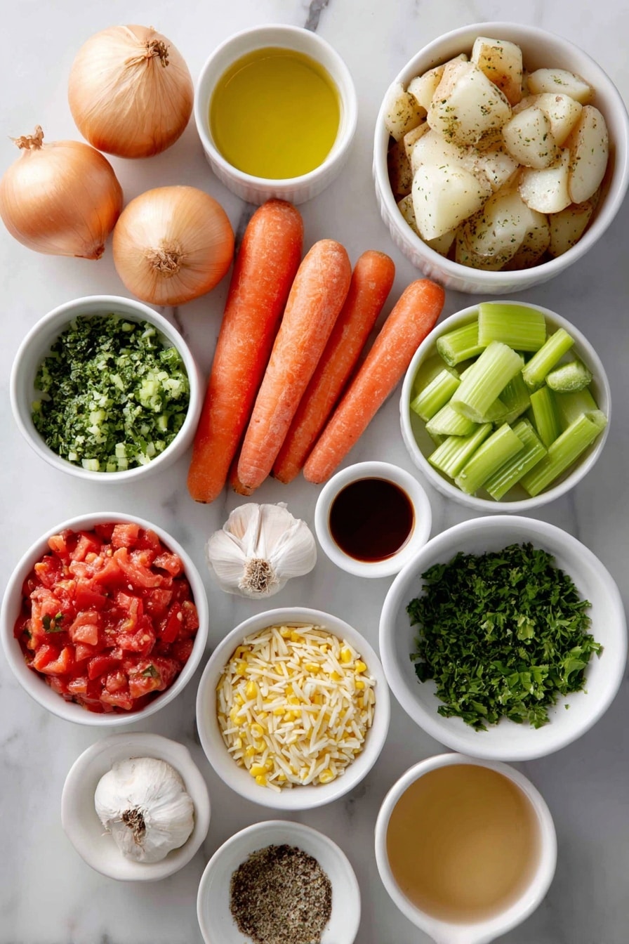 Vegetable Orzo Soup Recipe - Ingredients