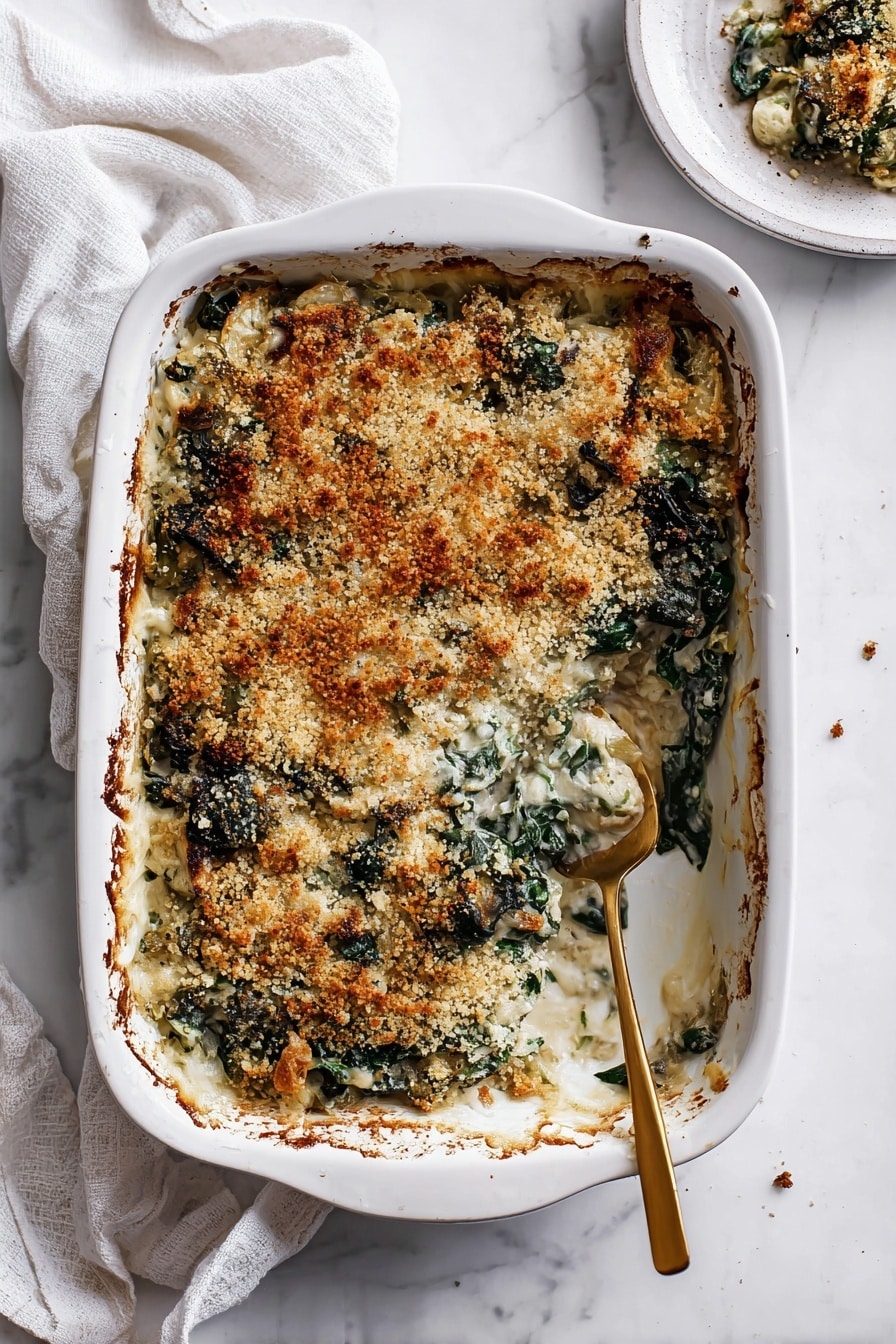 Double Kale Gratin Recipe - Serving