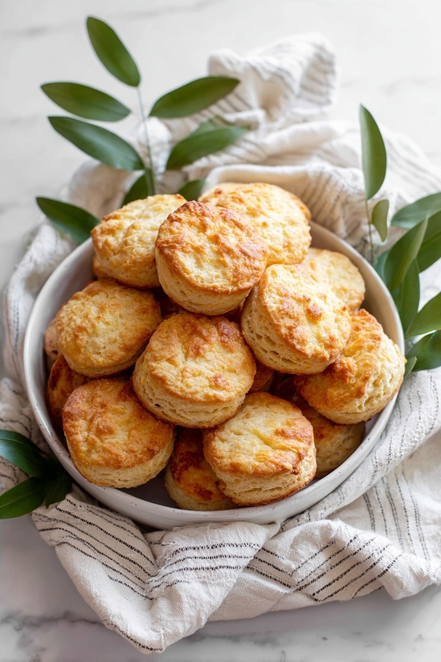Smoked Cheddar and Sour Cream Biscuits Recipe - Serving