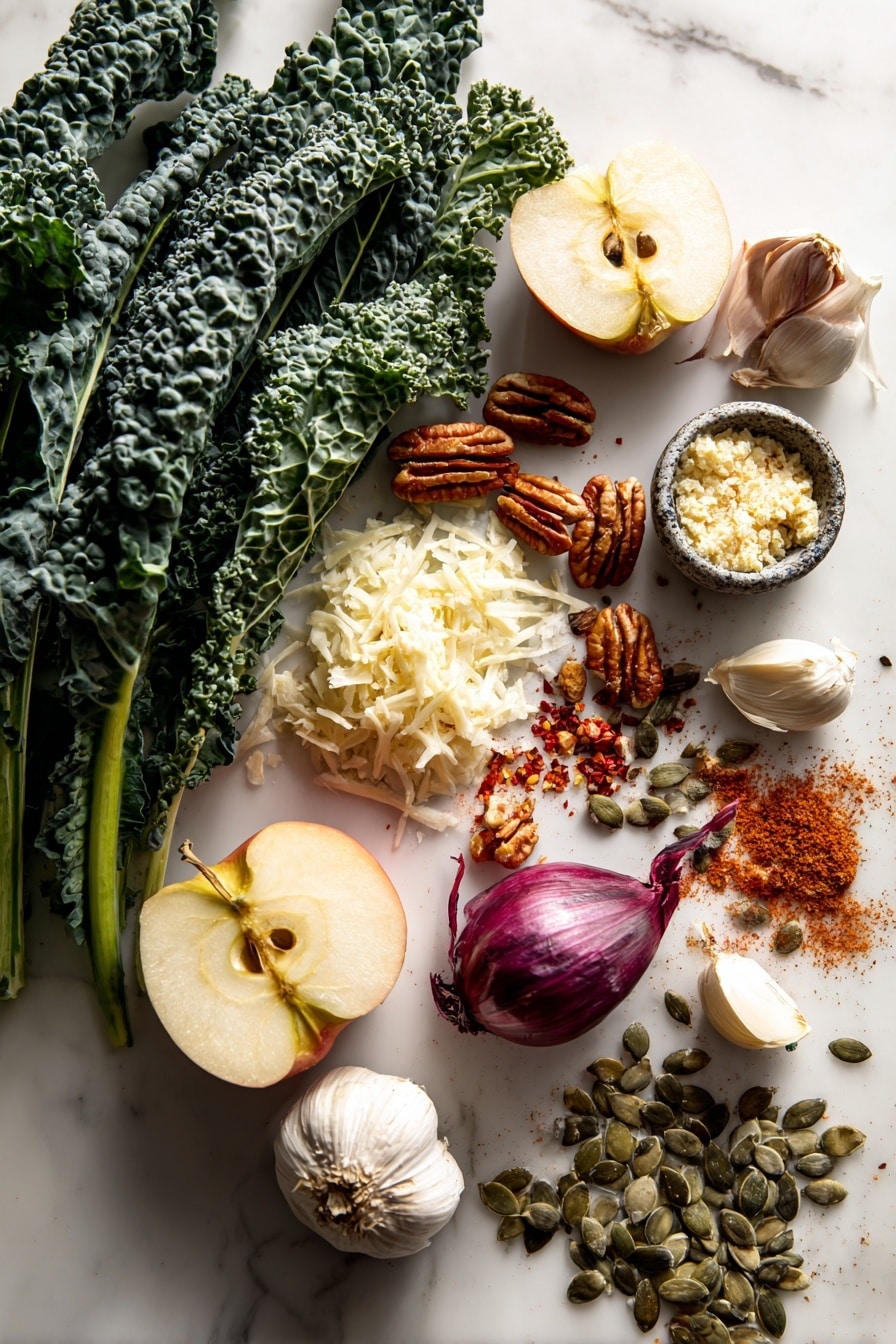 Nutty Harvest Honeycrisp Kale Salad Recipe - Ingredients