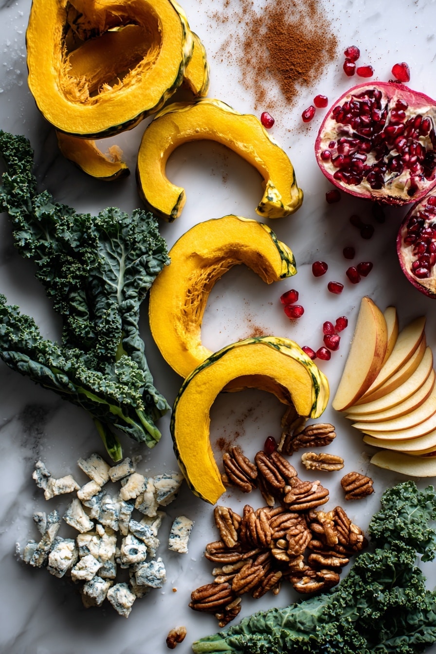 Thanksgiving Kale Salad with Cranberry Cinnamon Vinaigrette Recipe - Ingredients