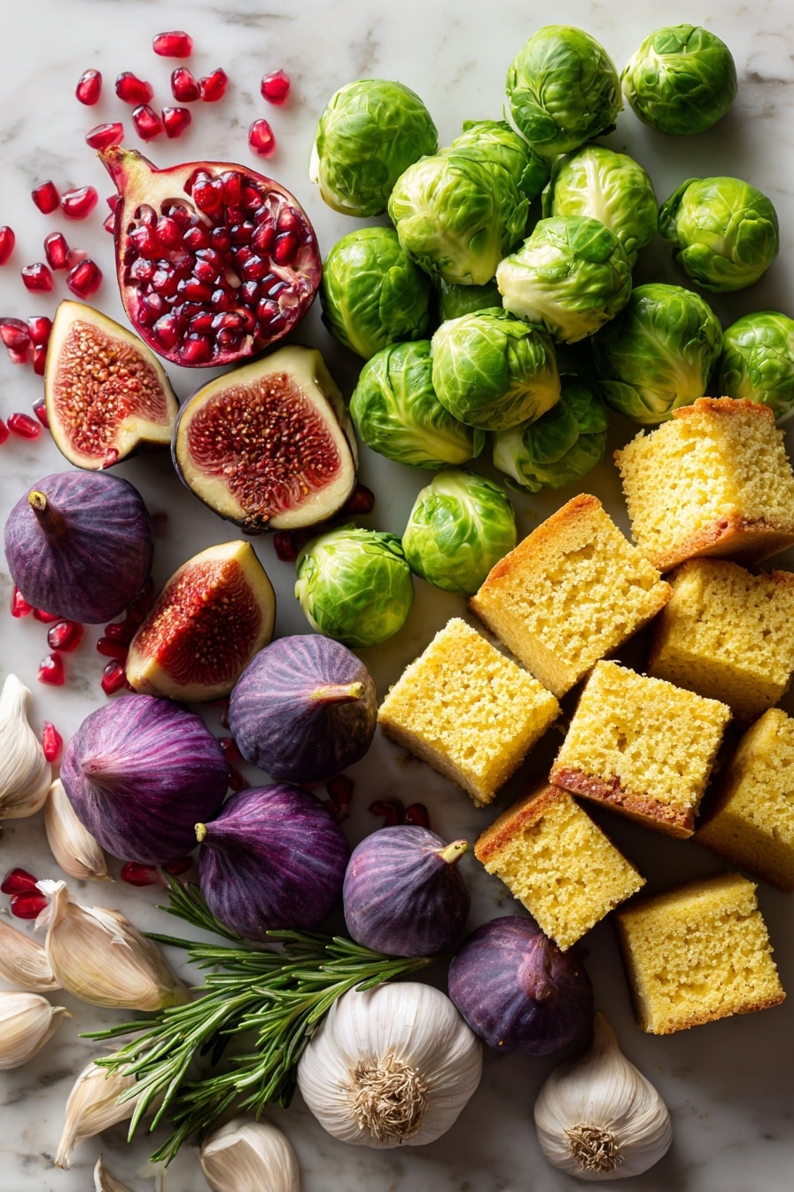 Brussels Sprouts, Bacon, and Cornbread Panzanella Salad Recipe - Ingredients