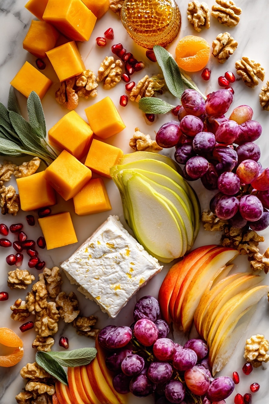 Butternut Squash Cheeseball and a Holiday Cheese Board Recipe - Ingredients