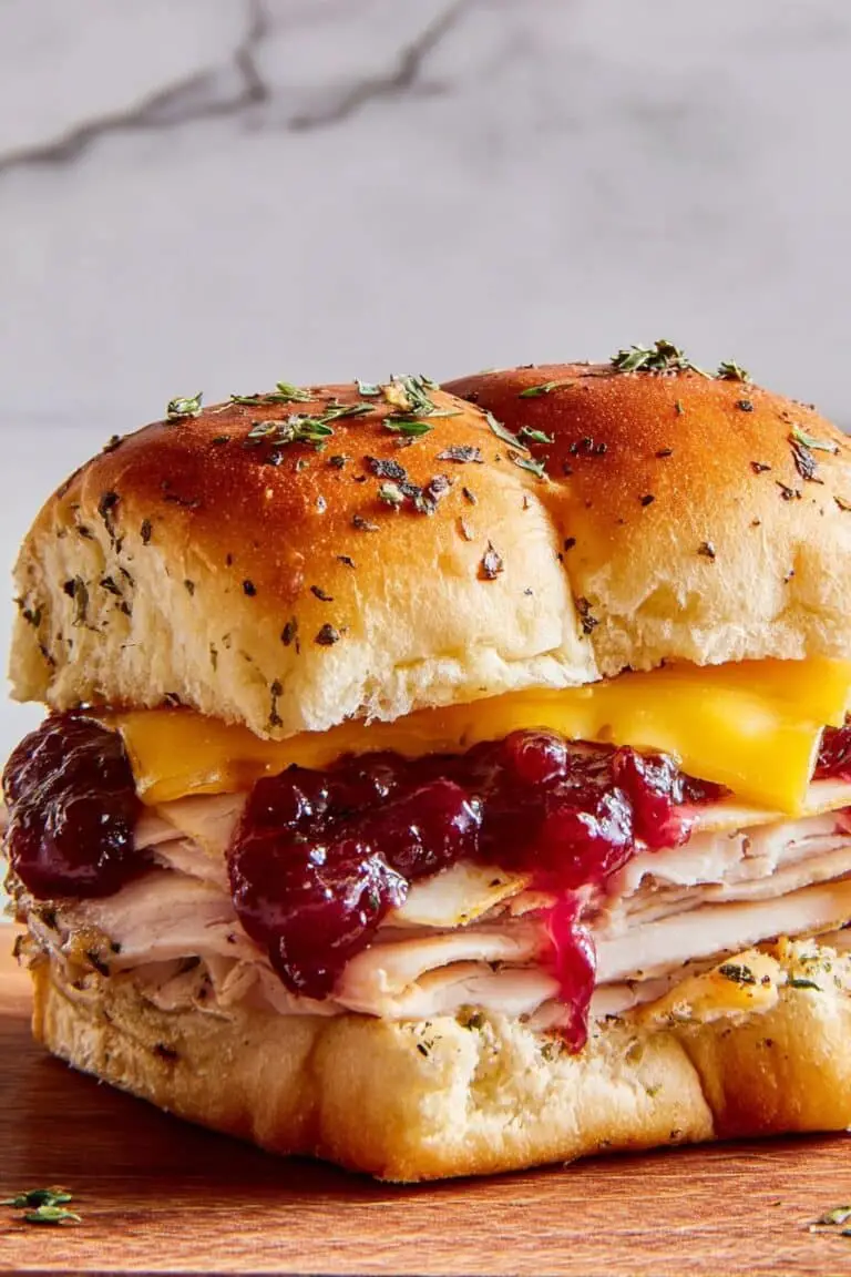 Cranberry Turkey Sliders Recipe