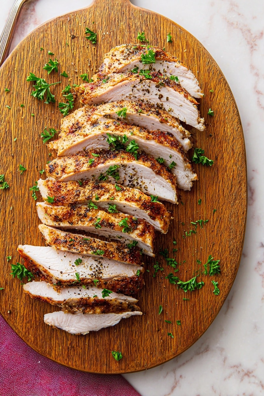 Crock-Pot Turkey Breast with Honey, Paprika, and Parsley Recipe - Serving