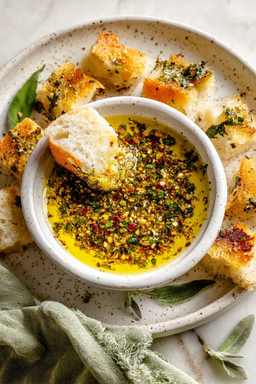 Garlic Olive Oil Dip Recipe - Recipe Step
