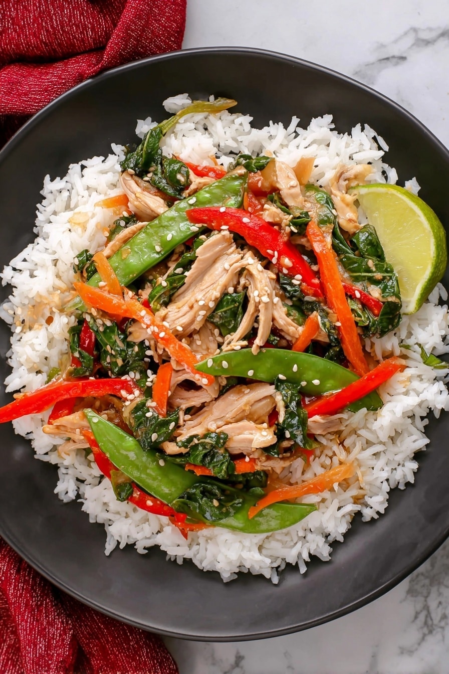 Leftover Turkey Stir Fry Recipe - Serving