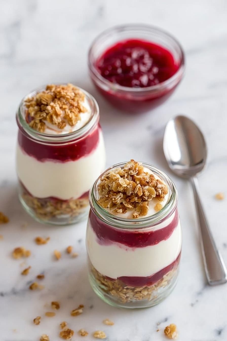 Leftover Cranberry Sauce Parfait Recipe - Recipe Step