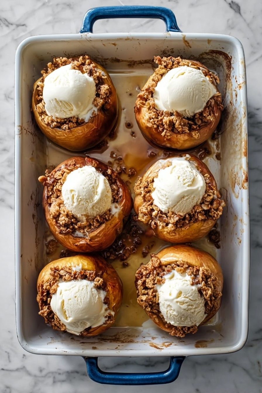 Bourbon Baked Apples with Oat-Stuffed Filling Recipe - Recipe Step