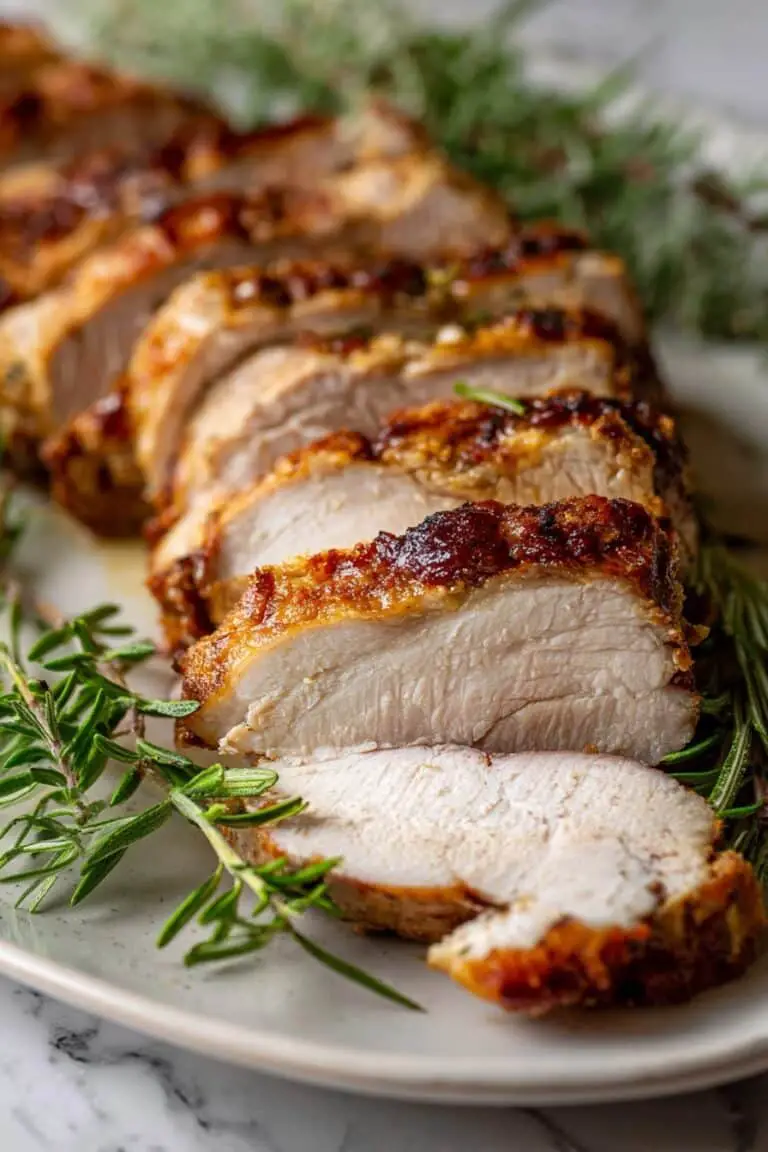 Juicy Roasted Bone-In Turkey Breast with Flavorful Herb Butter and Rich Homemade Gravy Recipe
