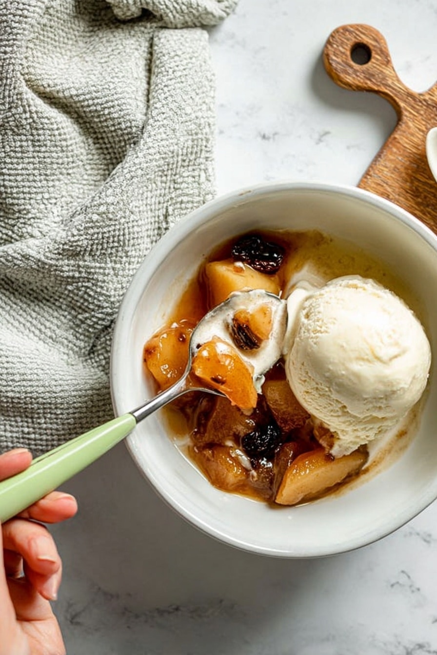 Baked Apple with Cinnamon, Nuts, and Vanilla Ice Cream Recipe - Recipe Step
