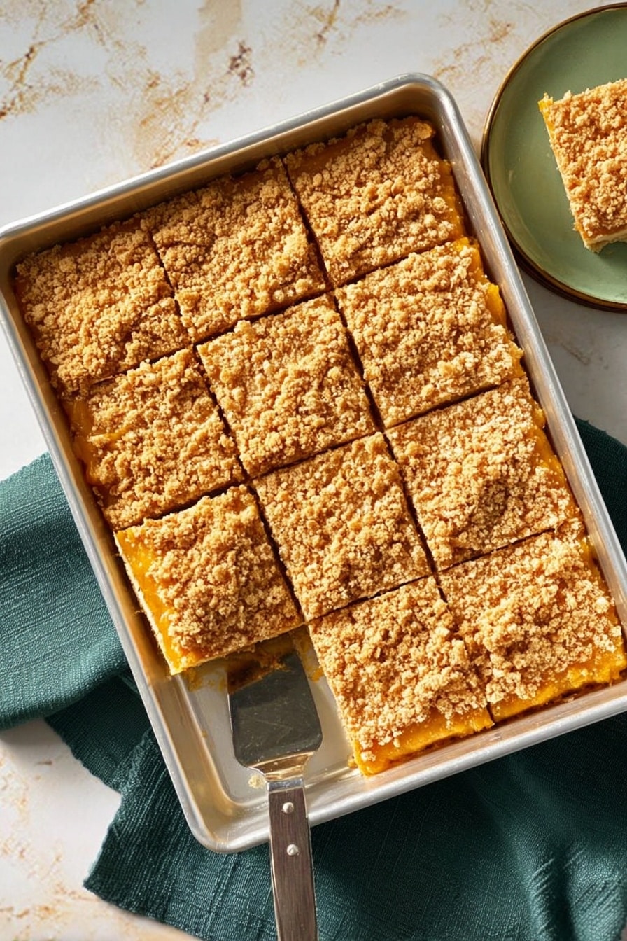 Apple Caramel Cheesecake Bars Recipe - Serving