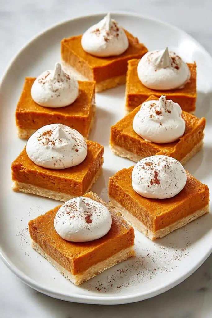 Pumpkin Shortbread Bars Recipe