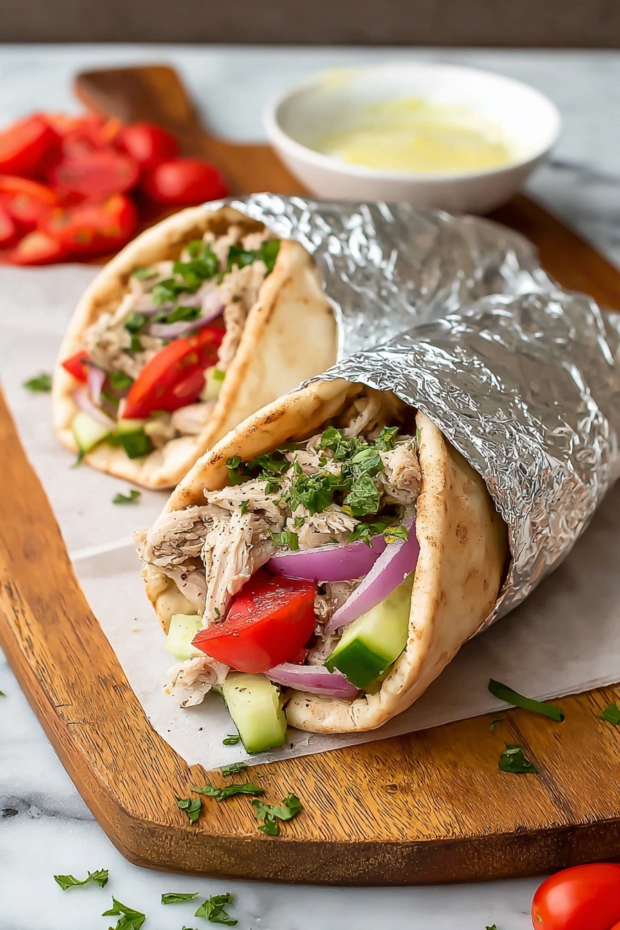 Slow Cooker Chicken Shawarma Recipe - Serving