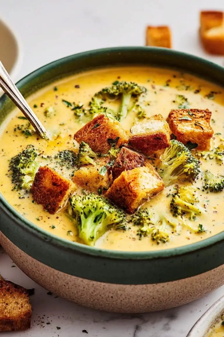 Creamy Broccoli Cheddar Soup Recipe