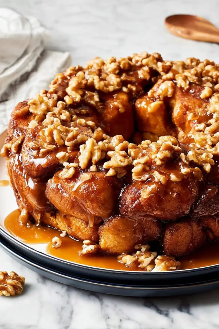 Homemade Monkey Bread with Walnuts and Vanilla Recipe