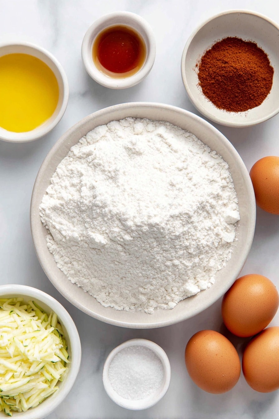 Mom's Zucchini Bread Muffins Recipe - Ingredients