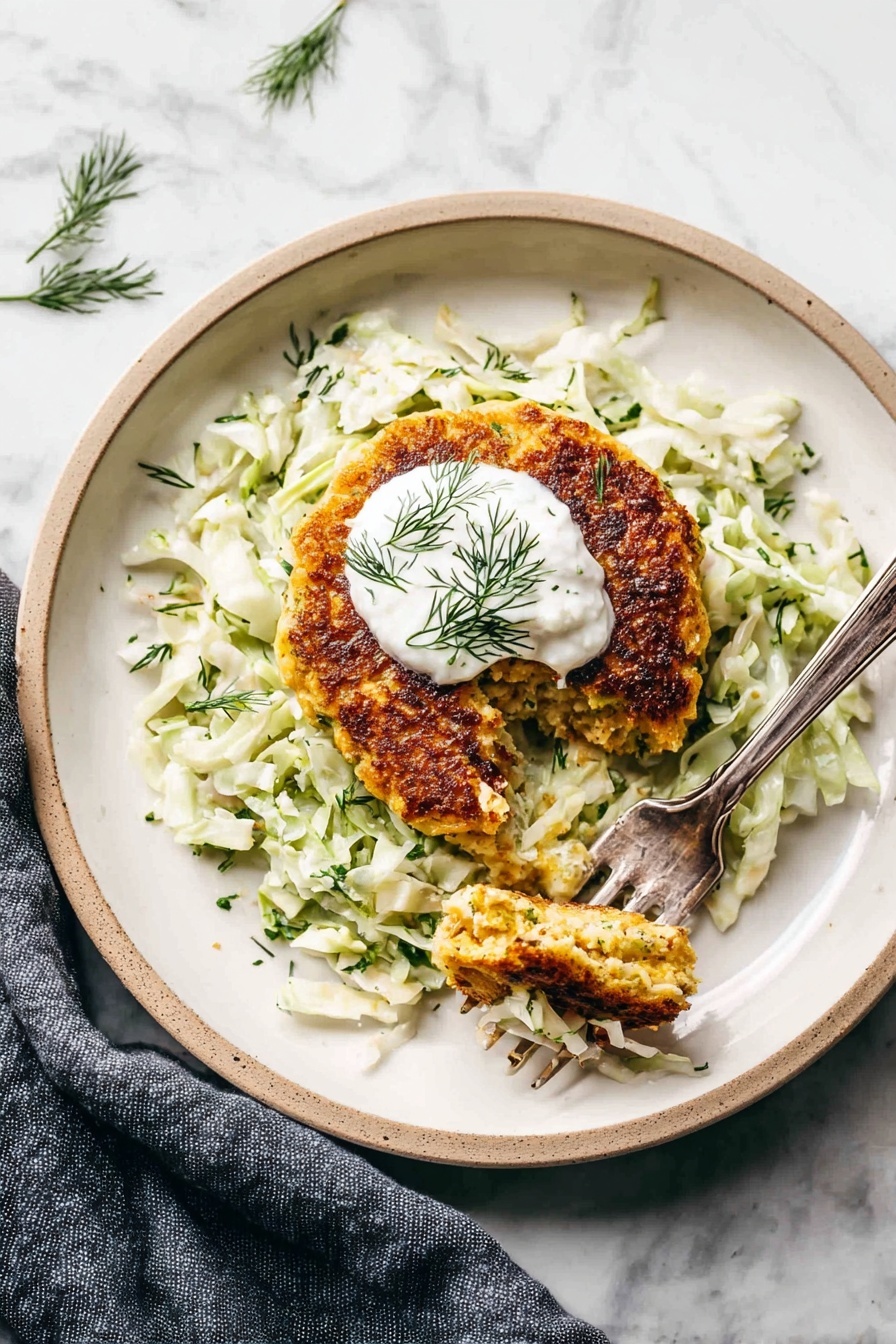 Delicious Salmon Burgers with Fresh Slaw Recipe - Serving