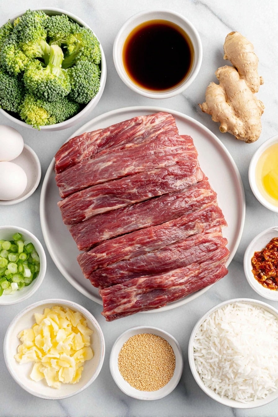 Sesame Beef and Broccoli Stir Fry Recipe - Ingredients