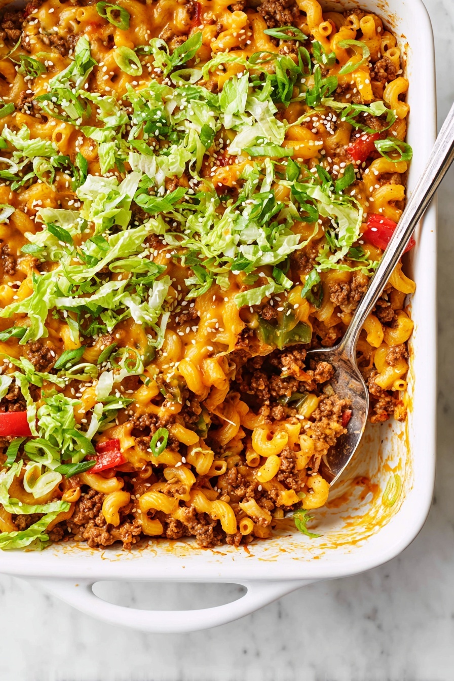 Easy Hamburger Casserole with Cheese Recipe - Recipe Step