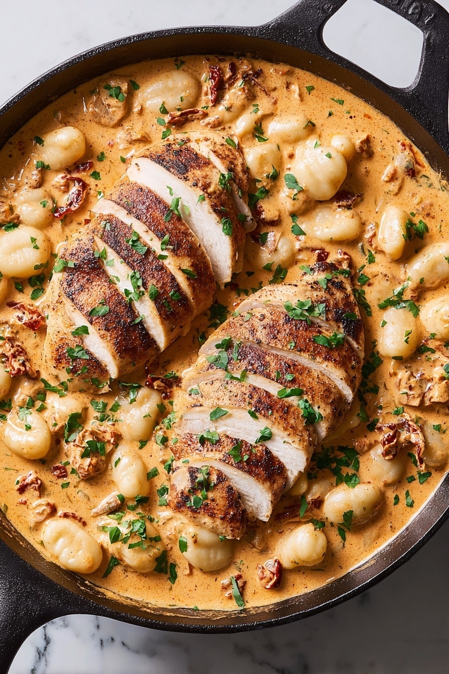 Cajun Chicken Gnocchi Skillet Recipe - Recipe Step