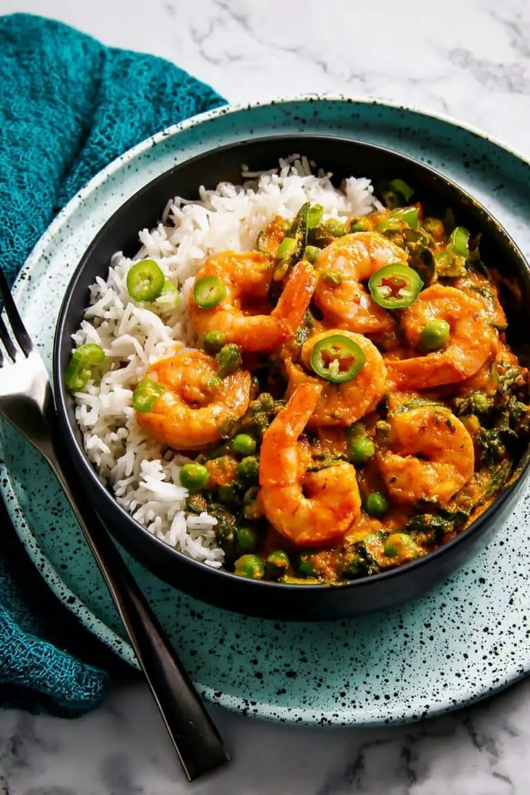 Coconut Curry Shrimp with Peas Recipe