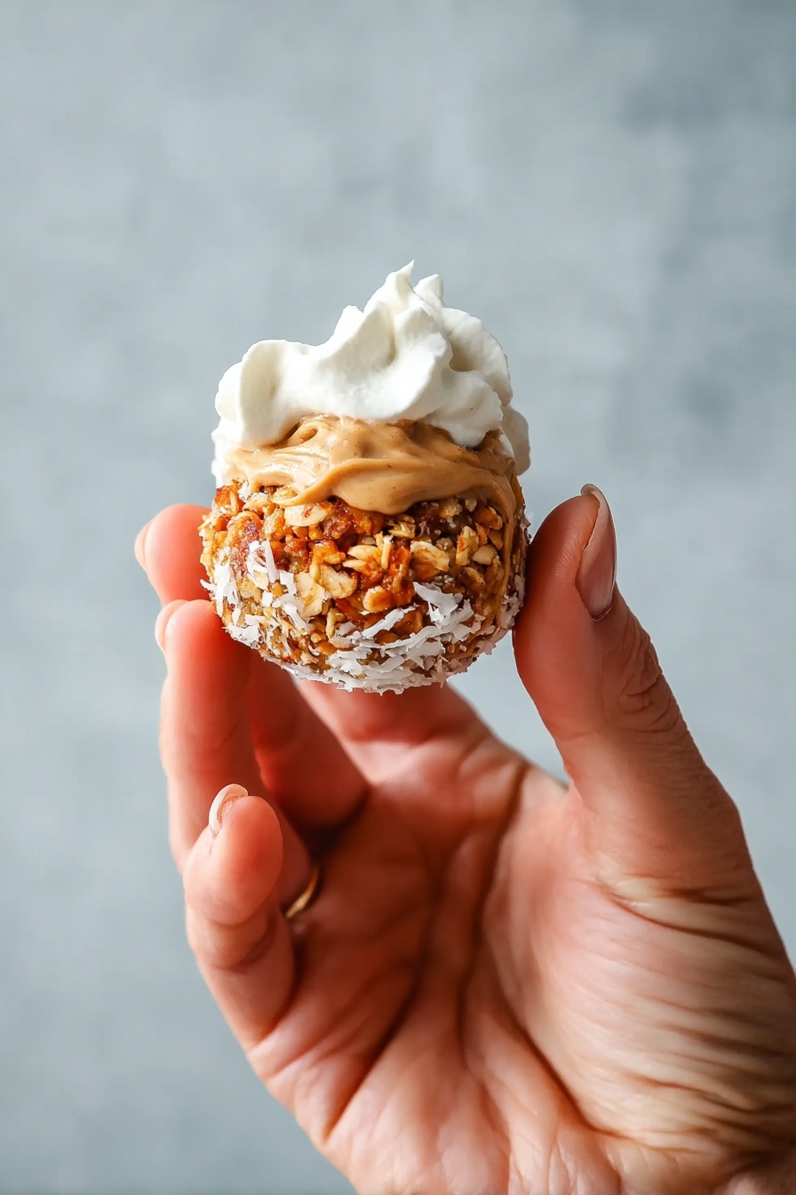 Healthy No-Bake Carrot Cake Energy Bites Recipe - Serving