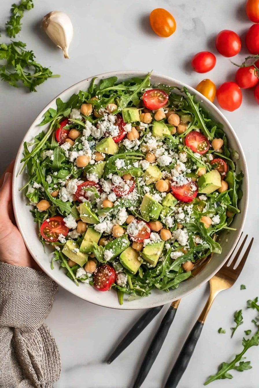Chickpea Avocado Salad Recipe - Serving