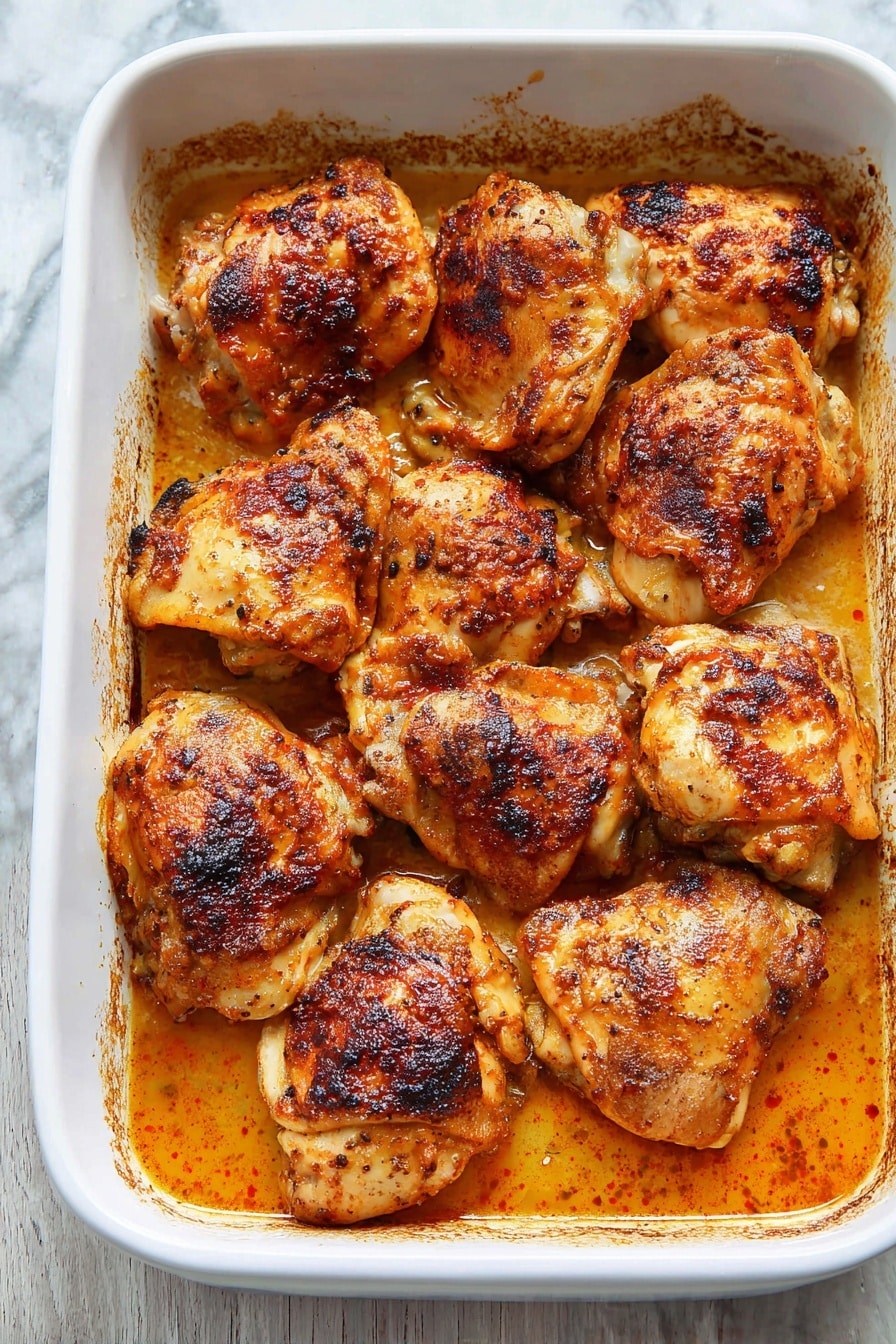 Baked Spicy Chicken Thighs Recipe - Recipe Step