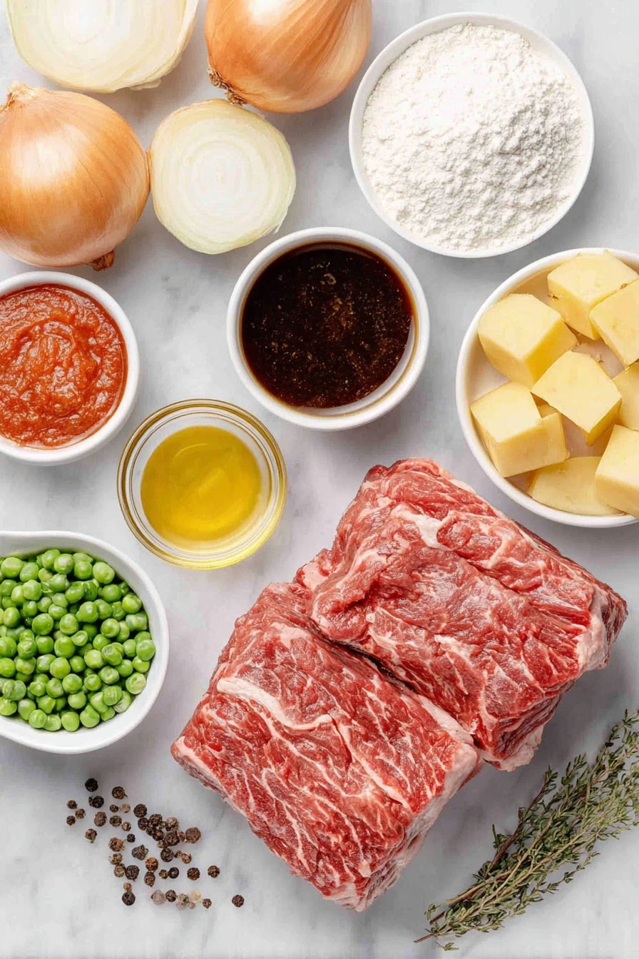 Hearty Dutch Oven Beef Stew Recipe - Ingredients