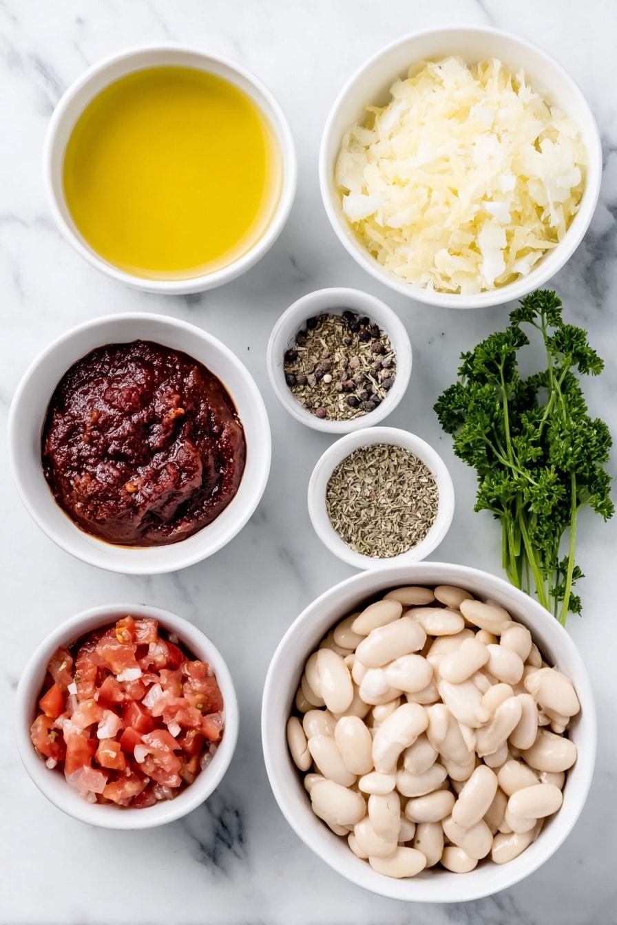 Hearty White Bean Stew Recipe - Ingredients