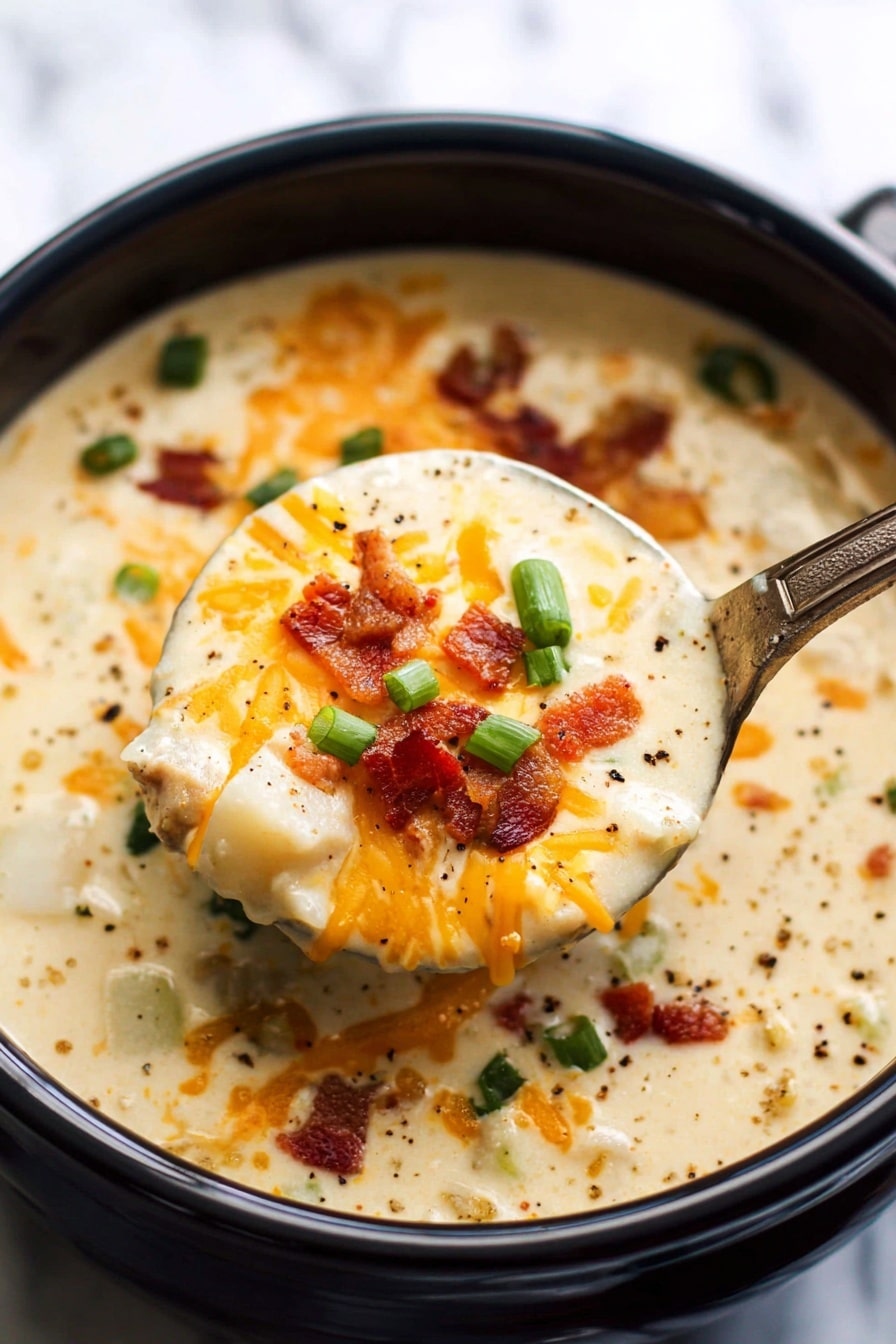 Crock Pot Potato Bacon Soup Recipe - Recipe Step