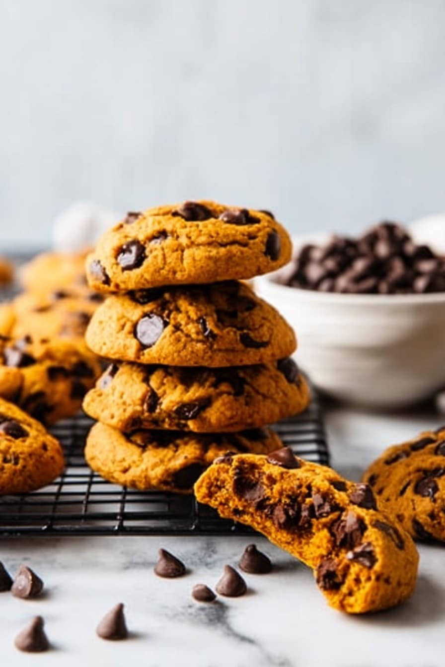 Pumpkin Chocolate Chip Cookies Recipe - Serving