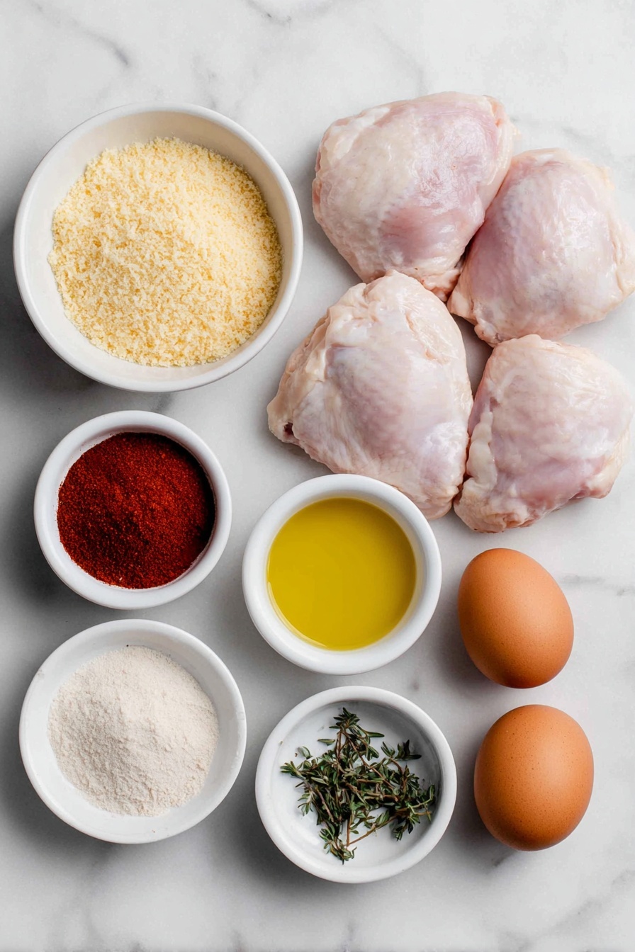 Oven Fried Chicken Thighs Recipe - Ingredients