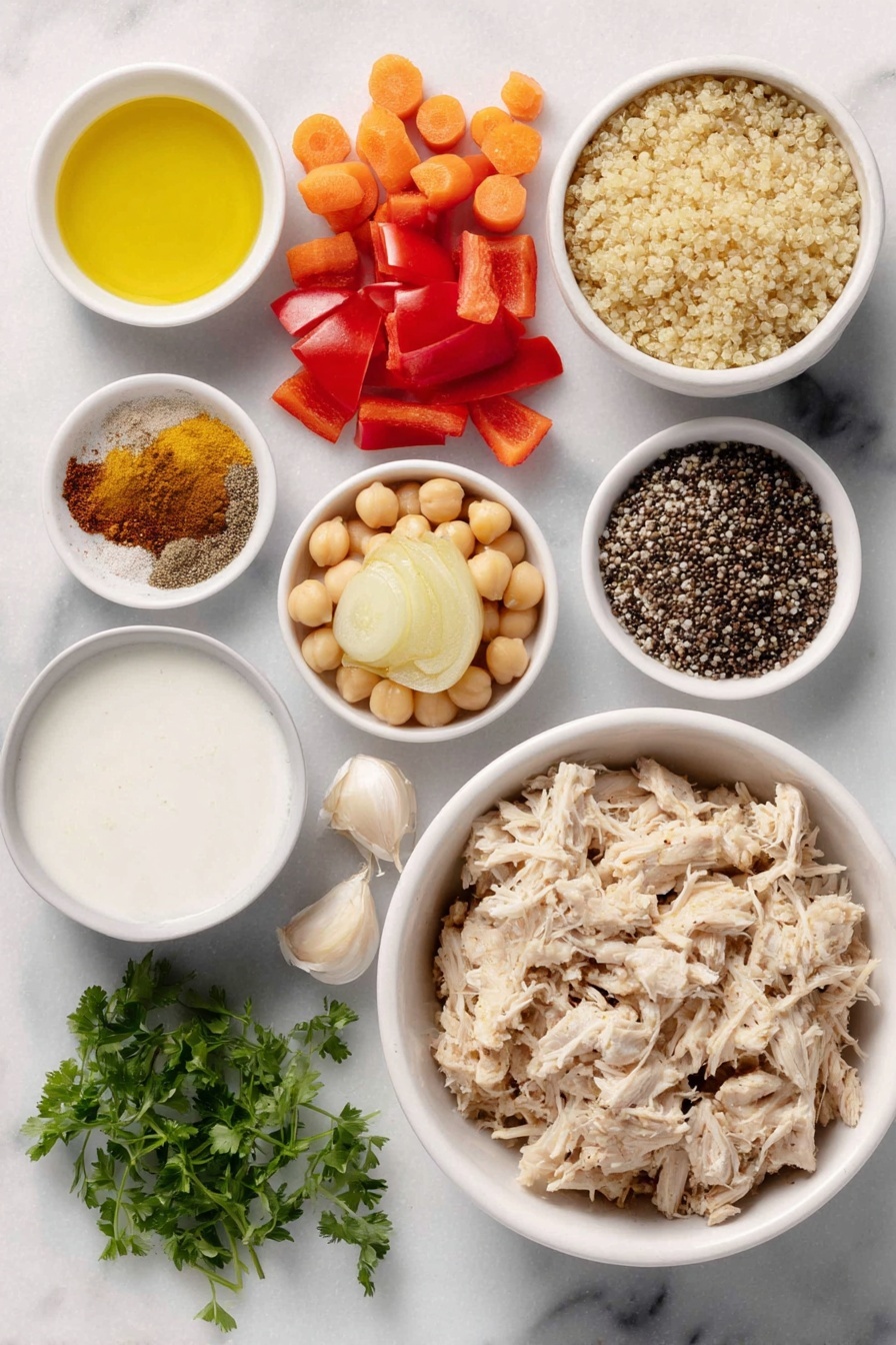 Spicy Curry Chicken Quinoa Soup Recipe - Ingredients