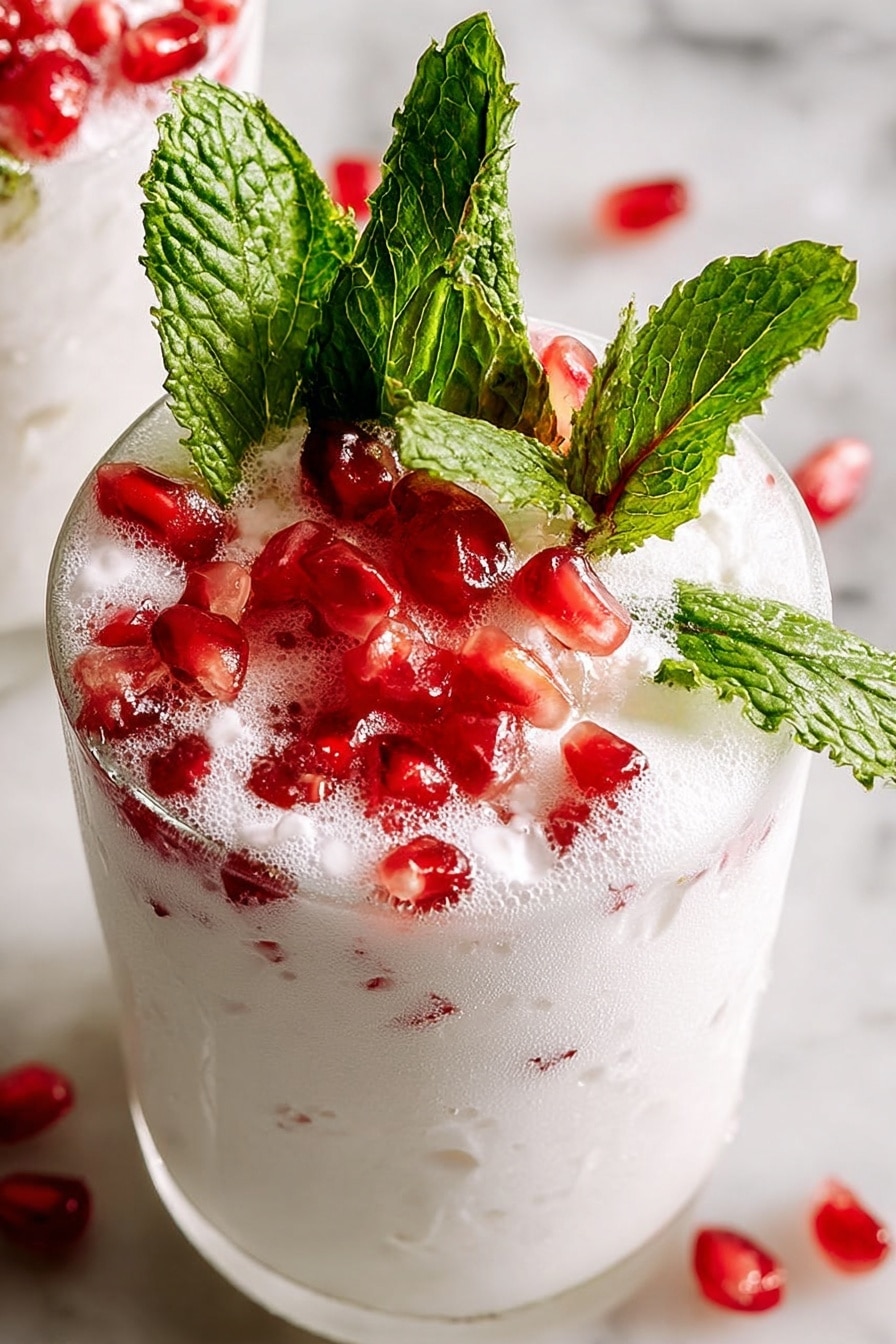 White Christmas Mojito Recipe - Serving