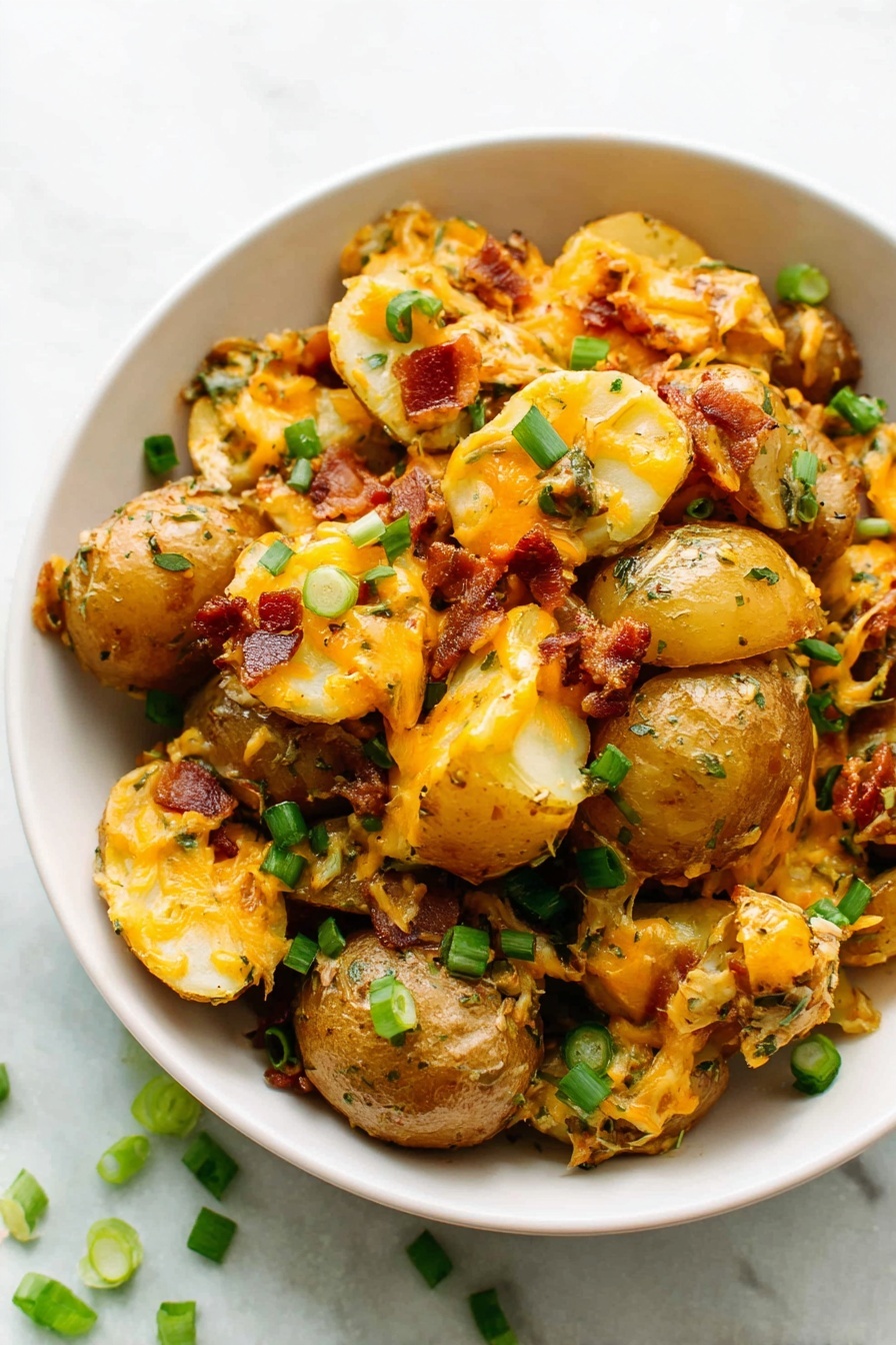 Cheesy Bacon Ranch Potatoes in Slow Cooker Recipe - Serving
