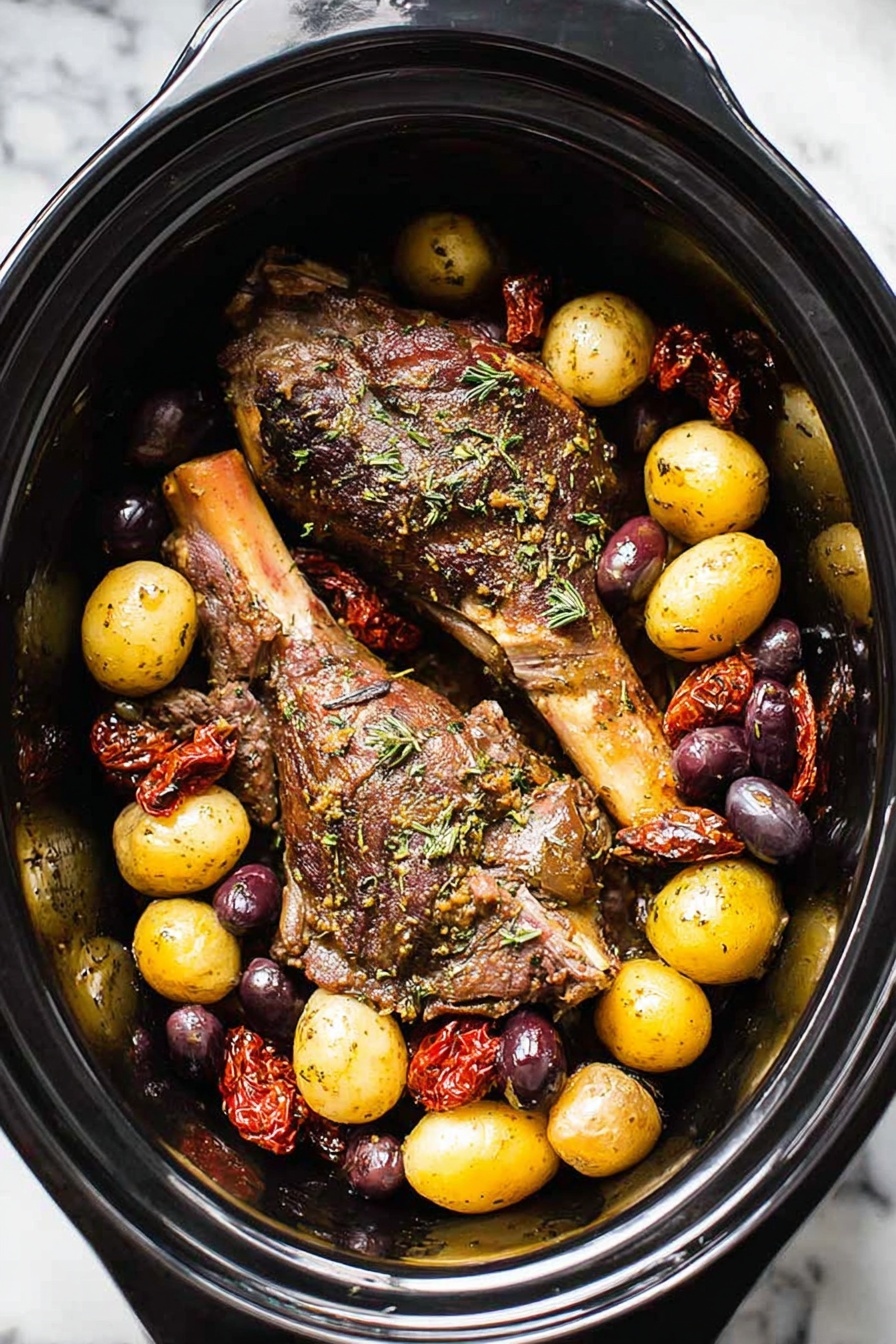 Slow Cooker Greek Lamb Shanks Recipe - Recipe Step