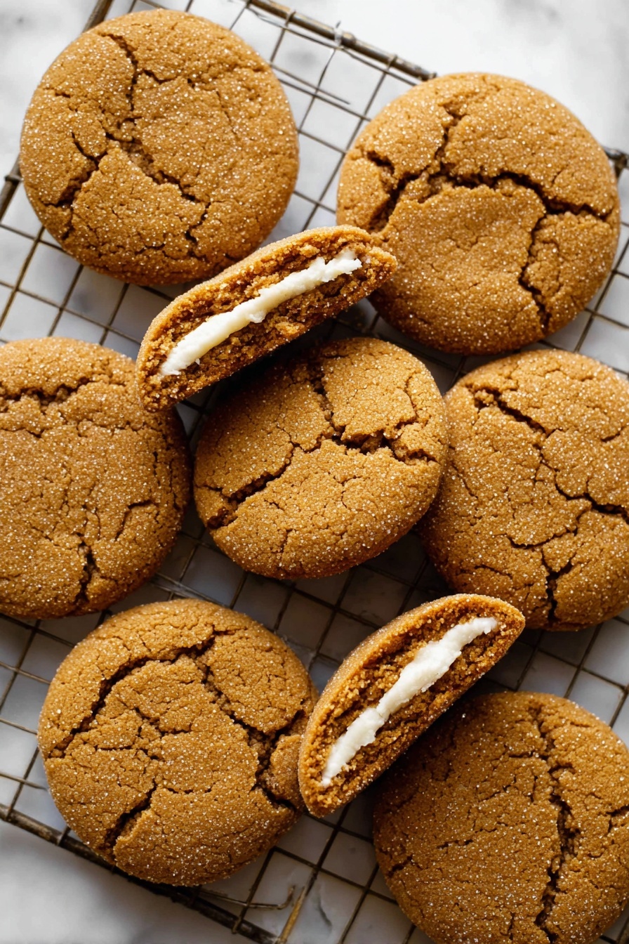 Cheesecake Gingerbread Cookies Recipe - Serving