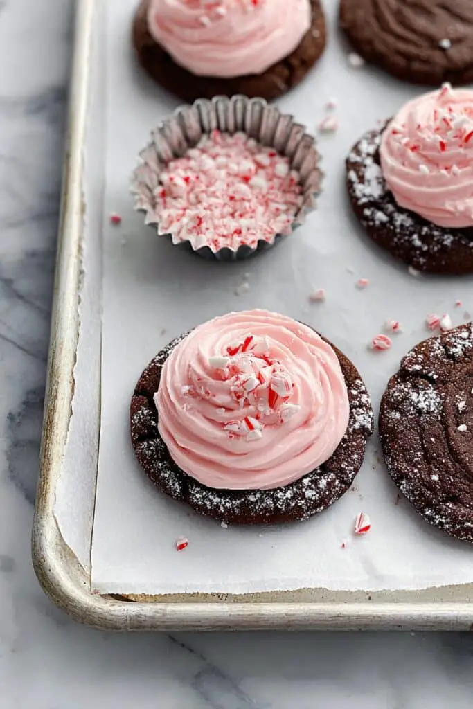 Chocolate Peppermint Crinkle Cookies Recipe