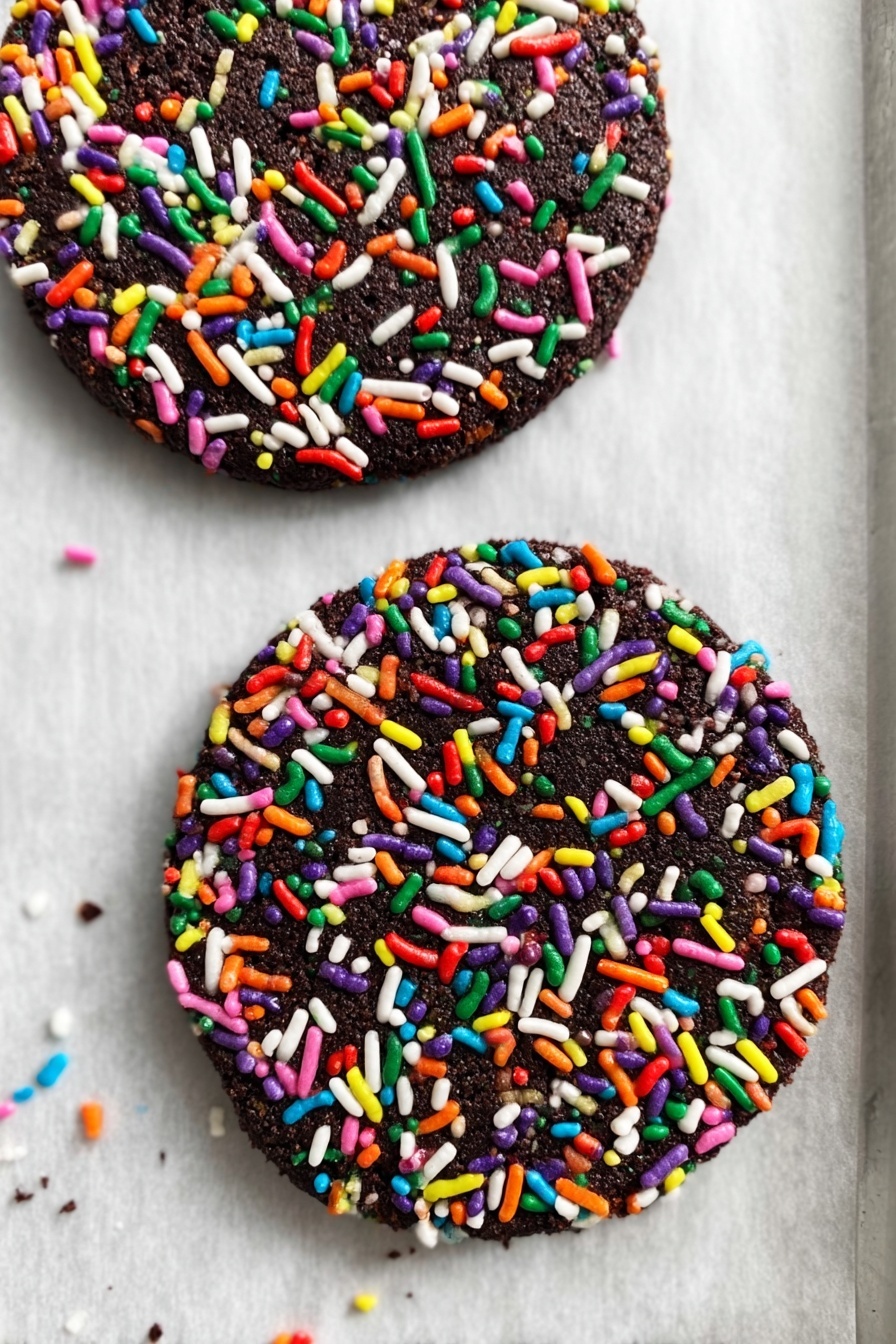 Chocolate Sprinkle Cookie Recipe - Serving