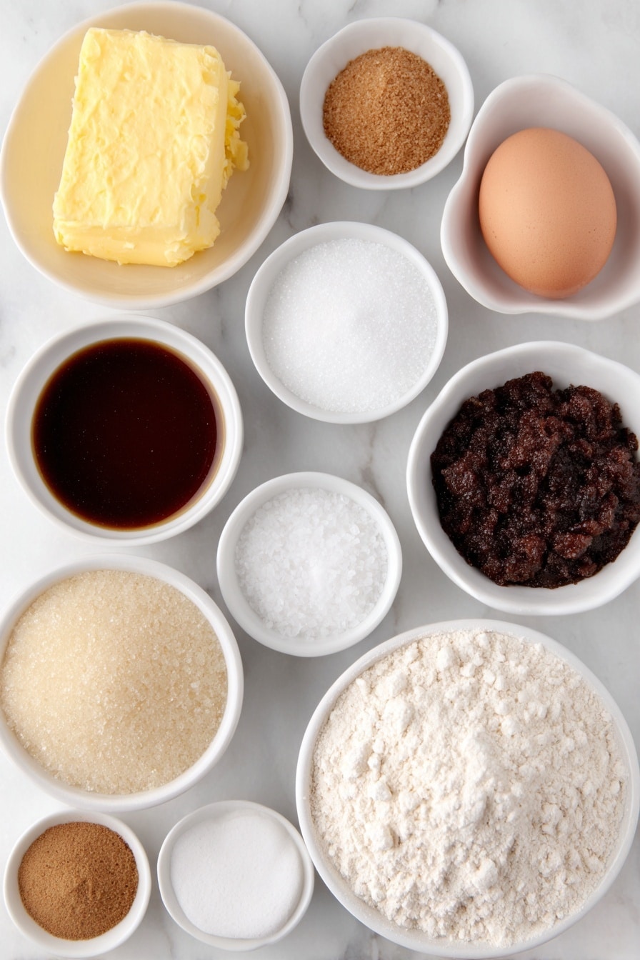 Molasses Crinkle Cookies Recipe - Ingredients