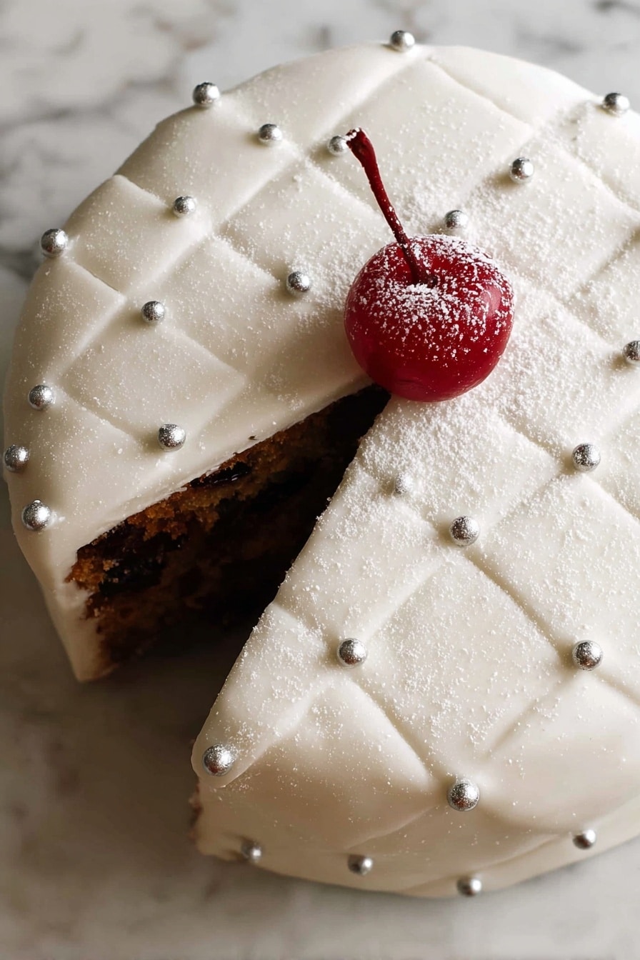 Quick Moist Christmas Fruit Cake Recipe - Serving